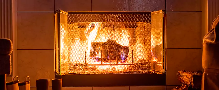 Mendota Hearth Landscape Fireplace Installation in Blacksburg, Virginia